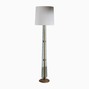 Murano Glass and Brass Floor Lamp, 1950s