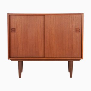 Enfilade en Teck avec Portes Coulissantes, Danemark, 1960s