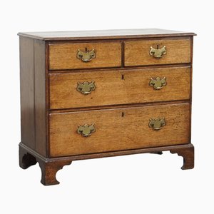 English Chest of Drawers in Oak with Original Details