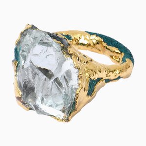 Wonder Sapiens 6 Hand-Sculpted Ring in 24k Gold-Plated Bronze by Marion Fillancq