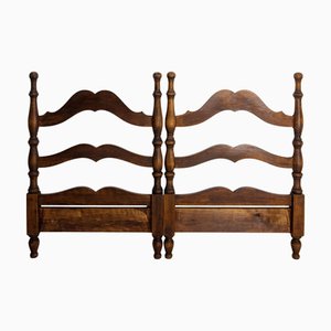 French Fir Headboard for Queen Size Bed, 1940s