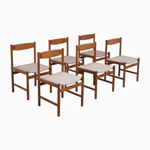 Dining Chairs in Oak from Meubelatelier Vanda, 1960s, Set of 6