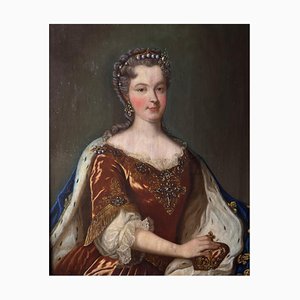 Ritratto della regina Marie Leszczynska, moglie di Luigi XV, Olio su tela, XVIII secolo