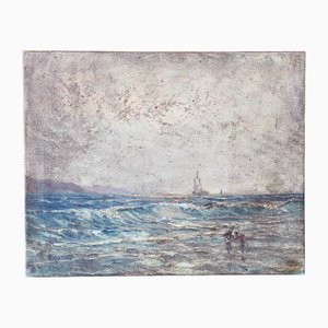 Edward Barton, Storm, 1950s, Oil on Canvas