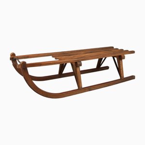 Vintage Wooden Metal Sled, 1940