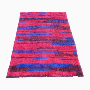 Mid-Century Modern Long Pile Hand-Knotted Rug from Walter Mack, 1960s