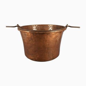 Large Vintage Industrial Copper Pot, 1950
