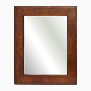 Specchio da parete antico rettangolare in noce, 1880