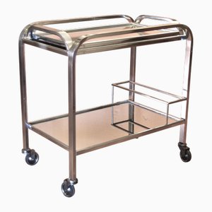 Französischer Art Deco Barwagen von Jacques Adnet, 1930er