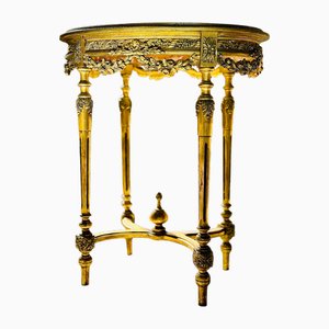 Vergoldeter Guéridon Beistelltisch im Louis XVI Stil, 1920er