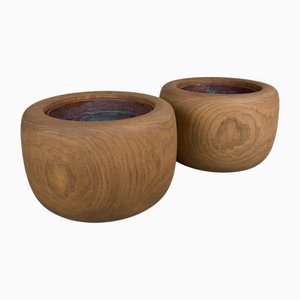 Vintage Japanese Hibachi, 1940s, Set of 2