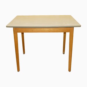 Small Vintage Kitchen Table in Resopal Wood, 1950s