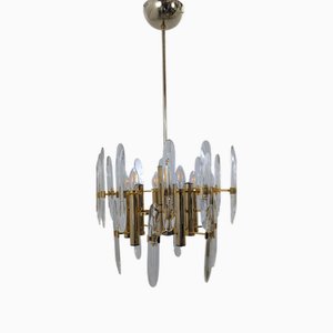 Mid-Century Modern Sciolari-Style Chandelier, 1960s
