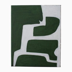 Bodasca, Green Organic Abstract 4, 2025, Toile
