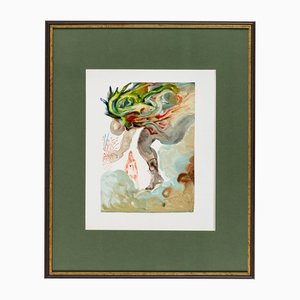 Salvador Dali, Dante's Inferno, Canto 31: Les Géants, 1960, xilografia