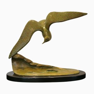 Bronze Sculpture the Bird by Irénée Rochard