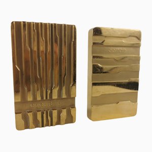 Targhe decorative in bronzo, set di 2