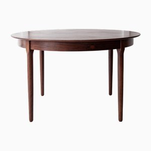 Danish Round Rosewood Dining Table, 1960s