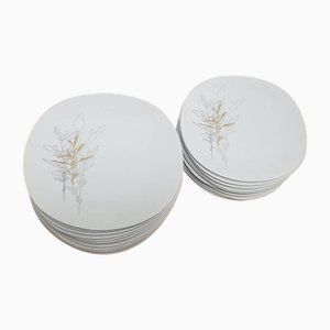 Piatti vintage in porcellana di Limoges di Raynaud & Co, anni '50, set di 20