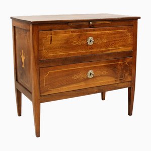 18th Century Louis XVI Italian Chest of Drawers in Walnut