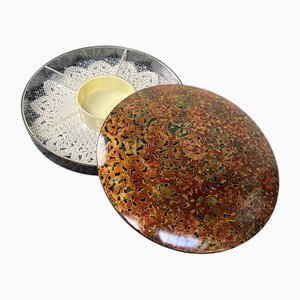 Vintage Japanese Serving Dish in Lacquer Technique, 1960s
