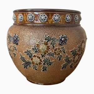 Antique Jardiniere from Doulton Lambeth, 1890