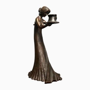 Art Nouveau Candlestick by Gustav Gurschner, 1890s