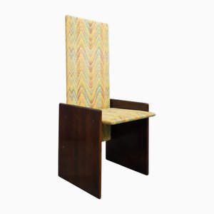 Sedia Kazuki con tessuto Missoni di Kazuhide Takahama per Simon Gavina, anni '60