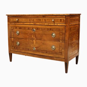 18th Century Louis XVI Italian Chest of Drawers in Walnut