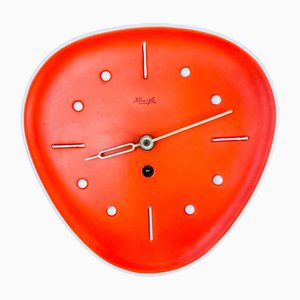 Wall Clock in Ceramic Teardrop Shape from Kienzle, 1950s
