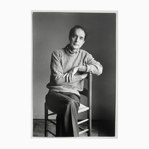 Elisabetta Catalano, Italo Calvino, 1980, Silver Gelatin Print