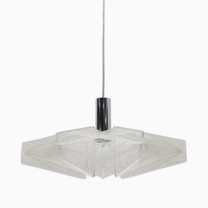 Lampada a sospensione con filo di nylon attribuita a Paul Secon per Sompex, Germania, anni '60