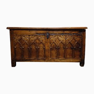 Neo-Gothic Rustic Chest, Mid-18th Century