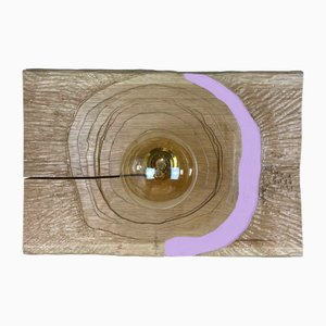 Light Purple Spinning Top Lamp by Pietro Meccani for Meccani Design