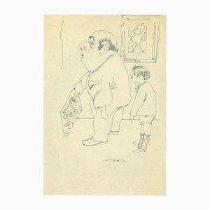 Mino Maccari, The Artist, 1965, Paper