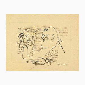 Mino Maccari, Indifference, 1940, Ink