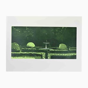 Edolo Masci, Garden, 1980s, Etching