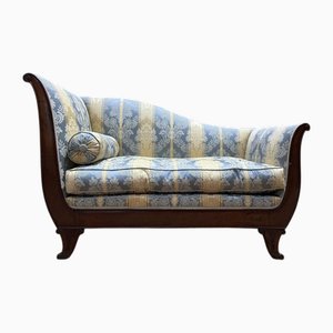 Panca Napoleone III in seta e legno