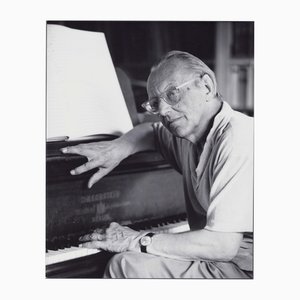 Klaus Redenbacher, Carl Orff at the Piano, 1968, Photograph