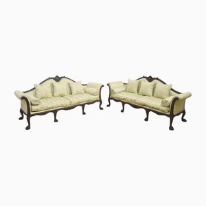 Chippendale Revival Sofas, 1890er, 2er Set