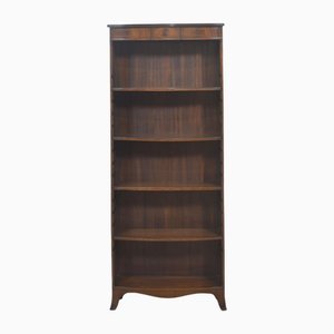 Mahogany Inlaid Open Bookcase, 1890s