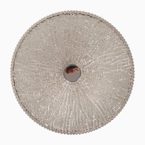 Ceiling Lamp in Metal and Glass, Germany, 1960s