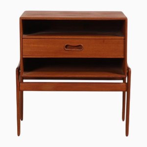Bedside Table in Teak by Arne Vodder, Denmark, 1960s