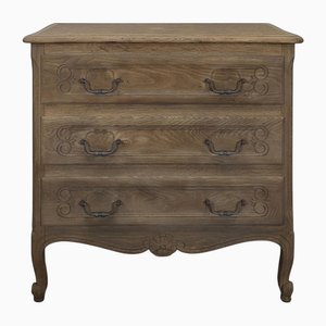 Louis XV Style Stripped Oak Chest of Drawers