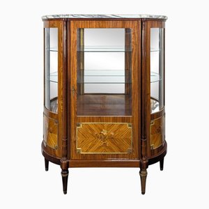 Rosewood Marquetry Silver Cabinet