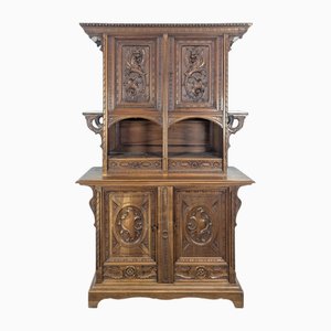 Renaissance Style Walnut Buffet by Mercier