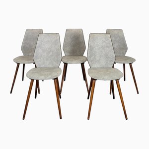 Vintage Chairs, 1950s, Set of 5