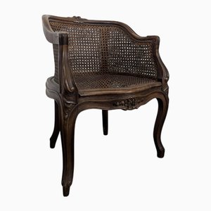 Butaca infantil de caña estilo Luis XV