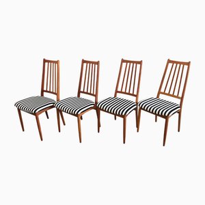 Mid-Century Modern Dining Chairs in Teak by Arne Vodder, Denmark, 1960s, Set of 4
