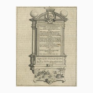 Memorial to Jacob van Heemskerck, 1611, Engraving